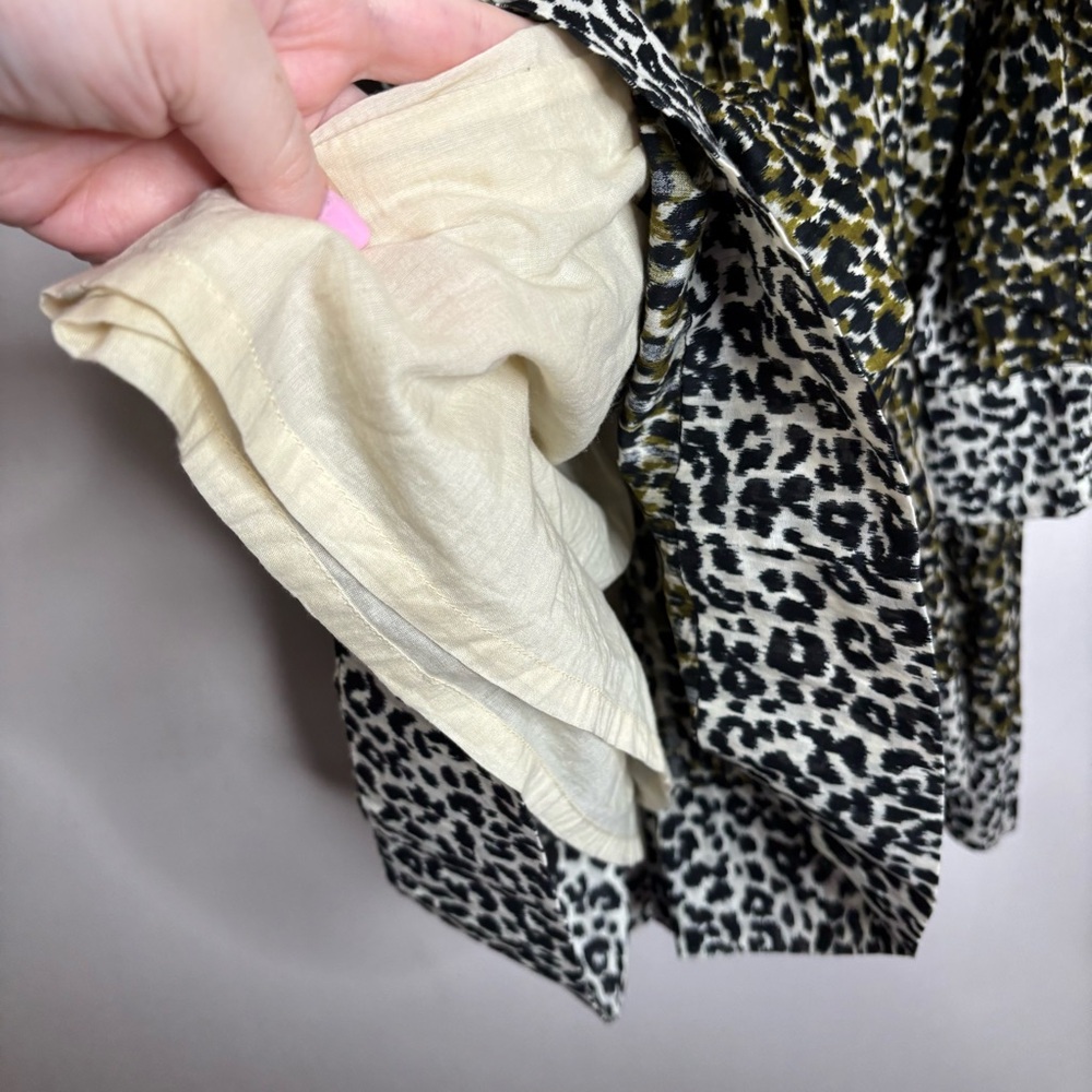 ULLA JOHNSON Amira Dress Leopard Print size 0 - Picture 9 of 13